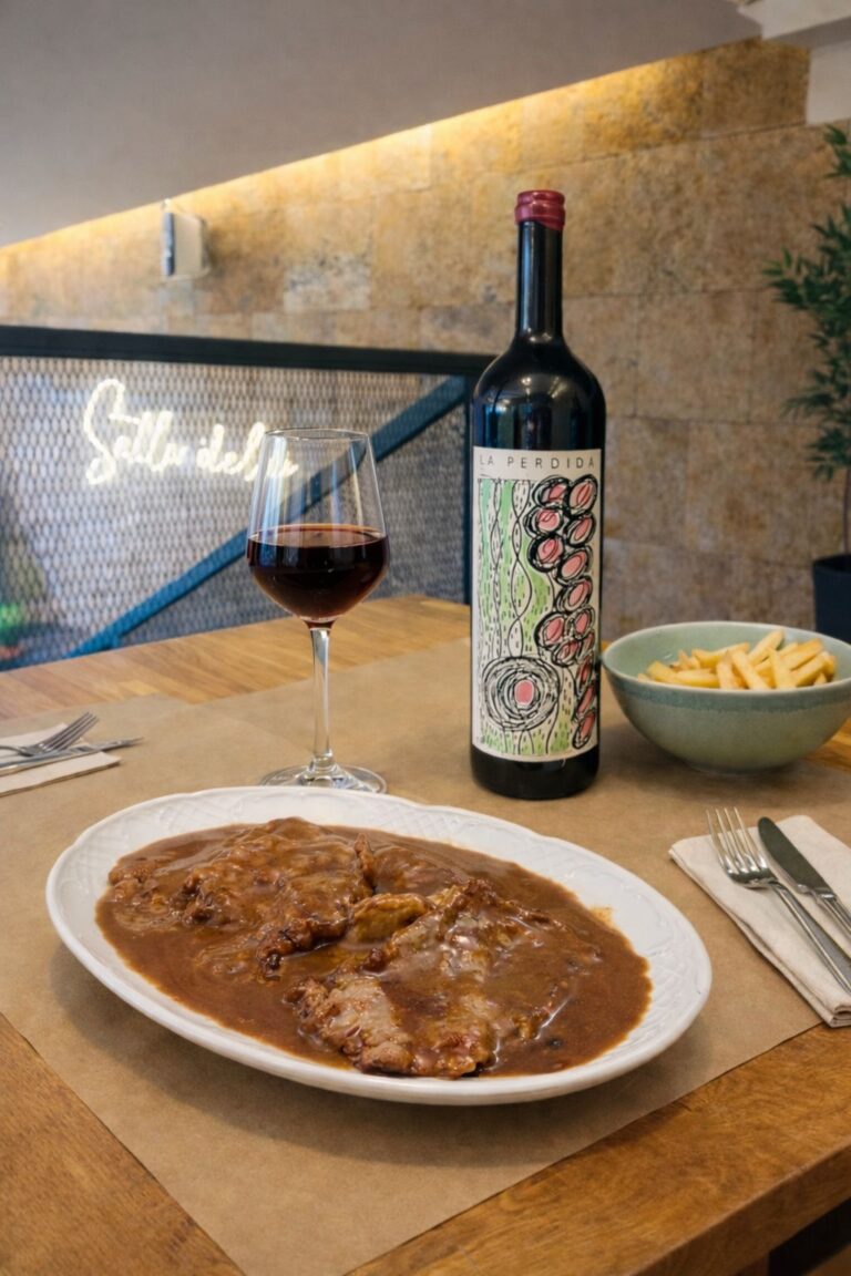 Filete al vino dulce