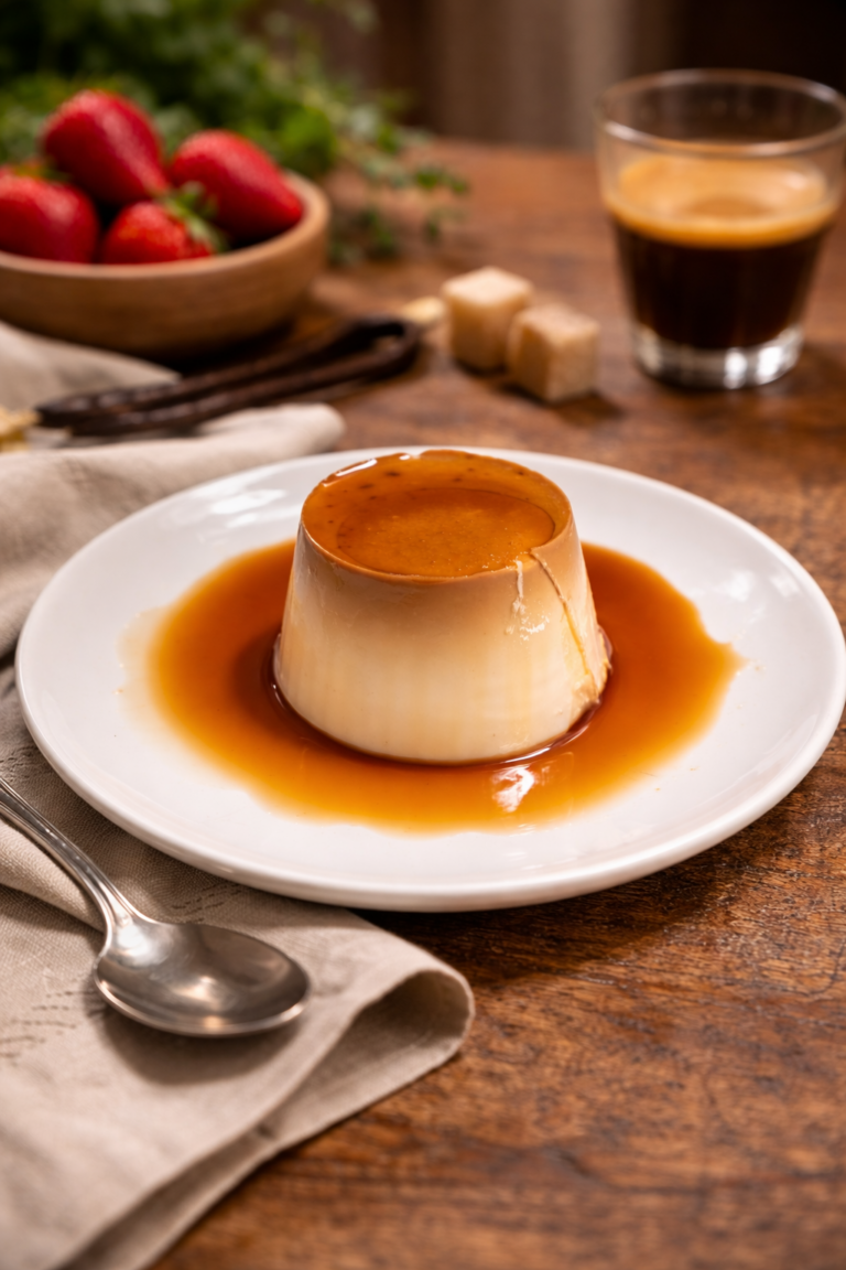Flan de queso