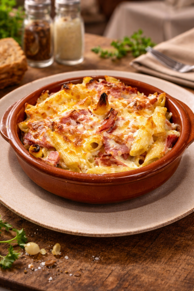 Macarrones gratinados